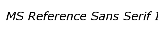 MS Reference Sans Serif