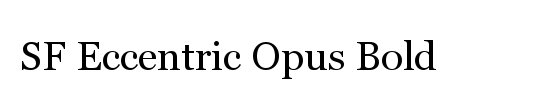 SF Eccentric Opus Condensed