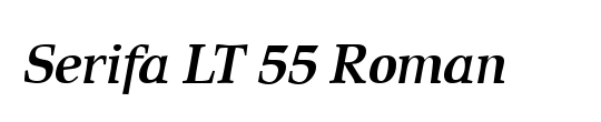 Serifa LT 55 Roman