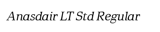 Anasdair LT Std Bold