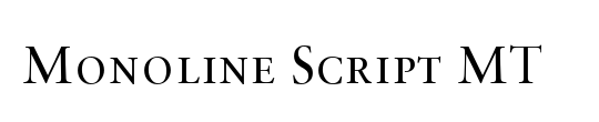 Monoline Signature