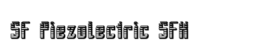 SF Piezolectric Condensed