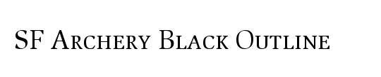 Archery Black Condensed