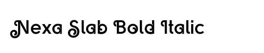 Nexa Slab Light Italic