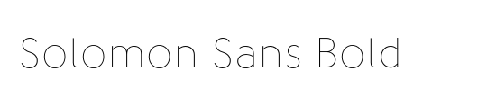 Solomon Sans Normal Italic