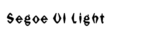 Segoe UI Light