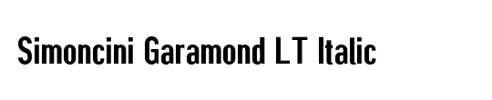 SimonciniGaramond LT