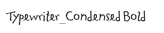 Typewriter_Condensed