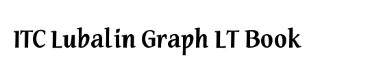 ITC Lubalin Graph Std