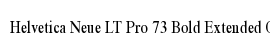 Helvetica Neue LT Pro