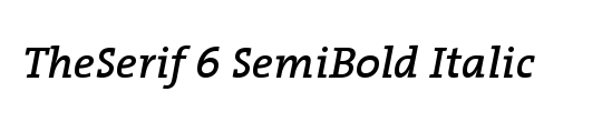 The Serif Semi Bold-