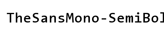 The Sans Mono-