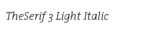 The Serif Light-