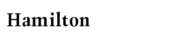 Hamilton Signature