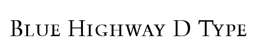 Blue Highway Condensed