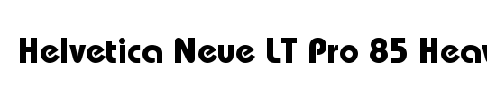 HelveticaNeue LT 65 Medium