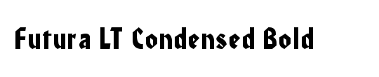 Futura LT Condensed