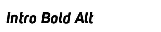 Intro Bold Italic