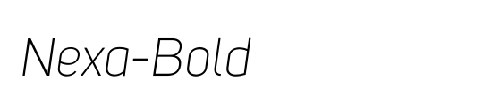 Nexa-Bold-Italic