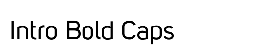 Intro Bold Caps