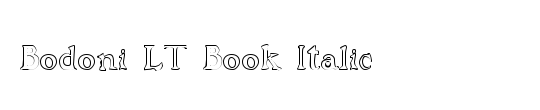 Bodoni LT Book