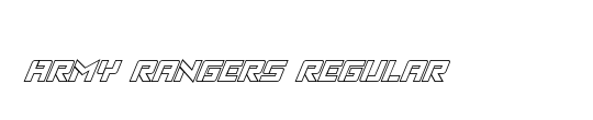 Army Rangers Chrome Italic