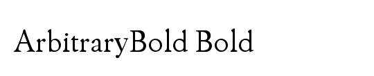 ArbitraryBold