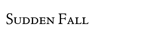 Sudden Fall