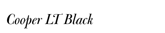 CooperBlack-Thin-Italic