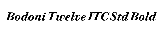 Bodoni Twelve ITC TT