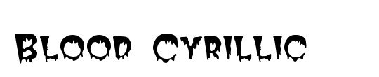 Blood Cyrillic