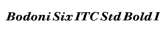 Bodoni Six ITC TT