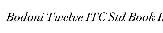 Bodoni Twelve OS ITC TT