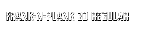 Frank-n-Plank 3D Italic