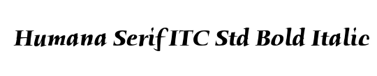 Humana Serif Md ITC TT