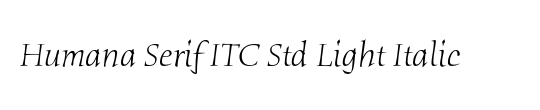 Humana Serif ITC Medium