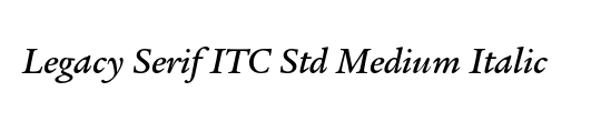 Legacy Serif OS ITC TT