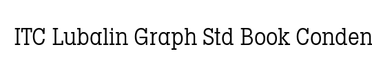 ITC Lubalin Graph Std