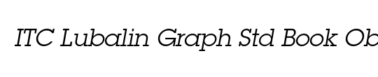 ITC Lubalin Graph Std