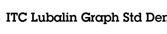 ITC Lubalin Graph Std