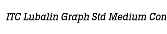 ITC Lubalin Graph Std