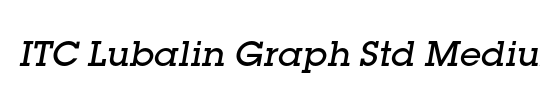 ITC Lubalin Graph Std