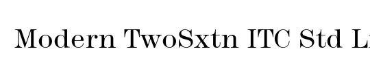 Modern TwoSxtn ITC Std