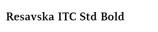 Resavska Sans ITC Std