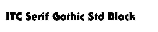 ITC Serif Gothic