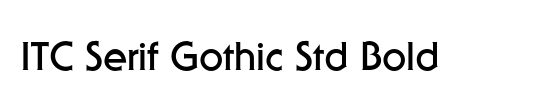 ITC Serif Gothic Std