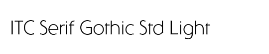 ITC Serif Gothic