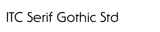 ITC Serif Gothic