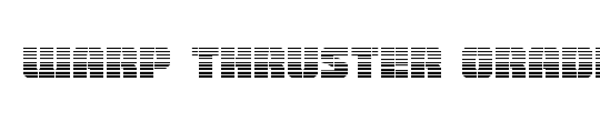 Warp Thruster Gradient Italic