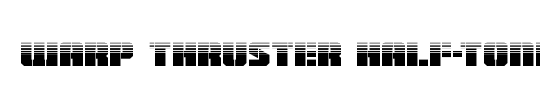 Warp Thruster Half-Tone Italic